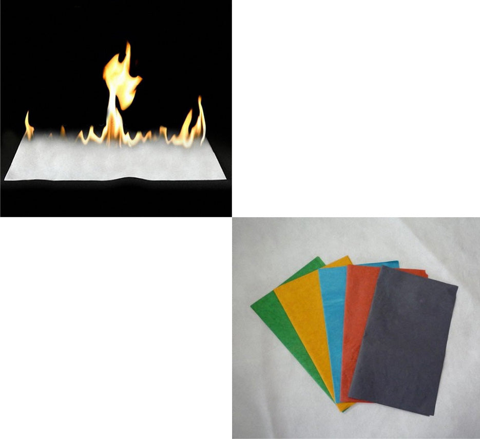 10 Feuille Papier Flash - Magie Magicien Illusion Nitrocellulose - 017