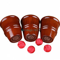 Wooden Cups and Balls -- Stage Magic