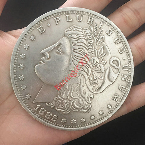 Jumbo Morgan Coin - Silver-- Close Up Trick Magic, Coin Magic-New Arrival