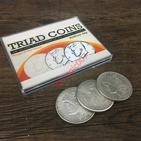 Triad Coins -- Close Up Trick Magic,Coin Magic-New Arrival